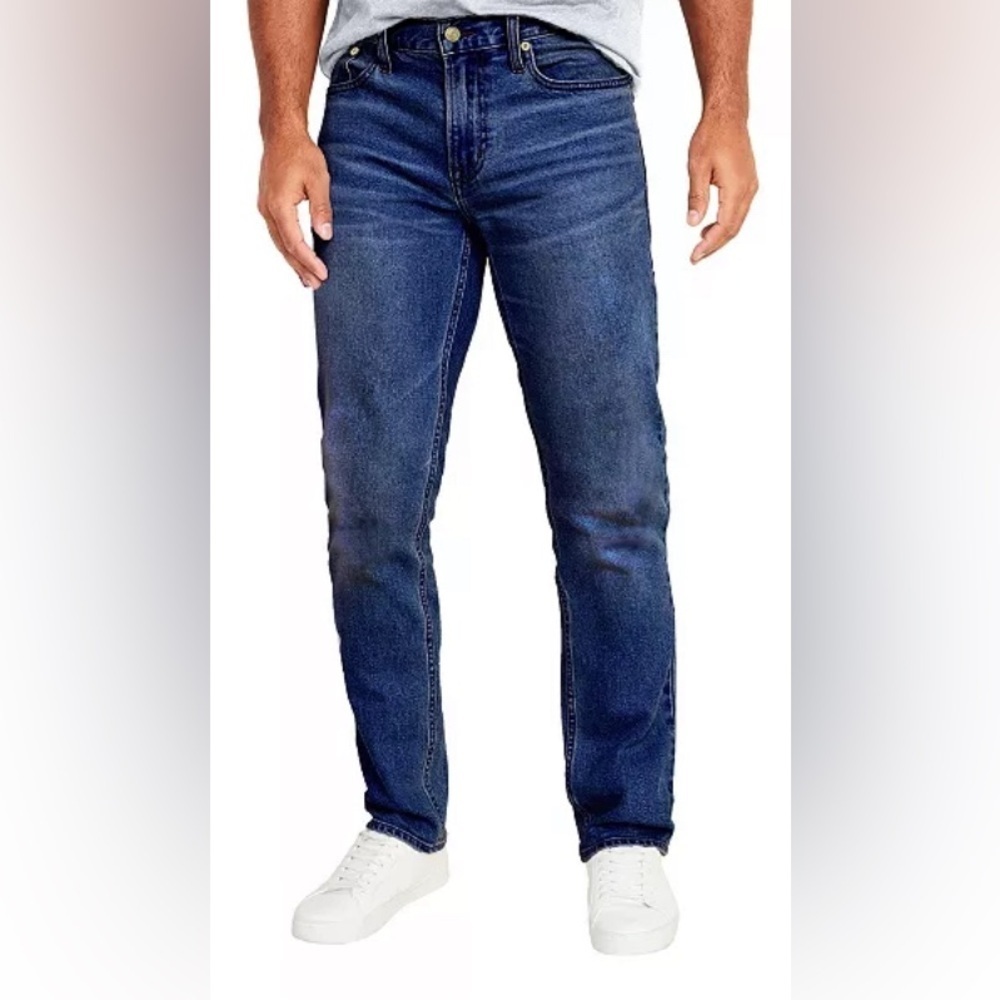 NEW- BLU ROCK
Men's Flex Stretch Straight Jeans. Medium Wash. 38x30